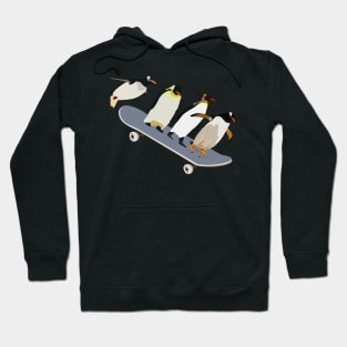 Skateboarding Penguins Hoodie